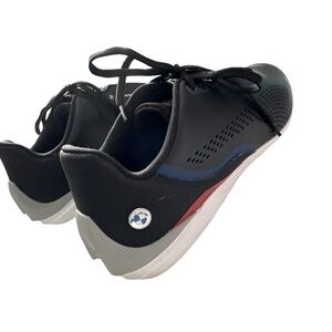 PUMA Driftcat BMW Black Lace Up Logo Blue Red Motorsport Leather Size 12
